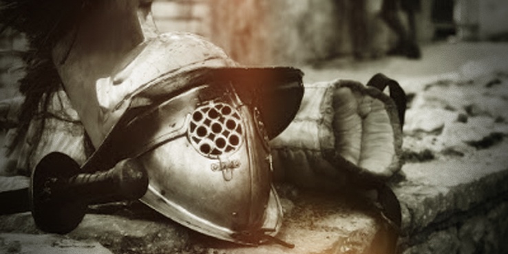Casco de gladiador